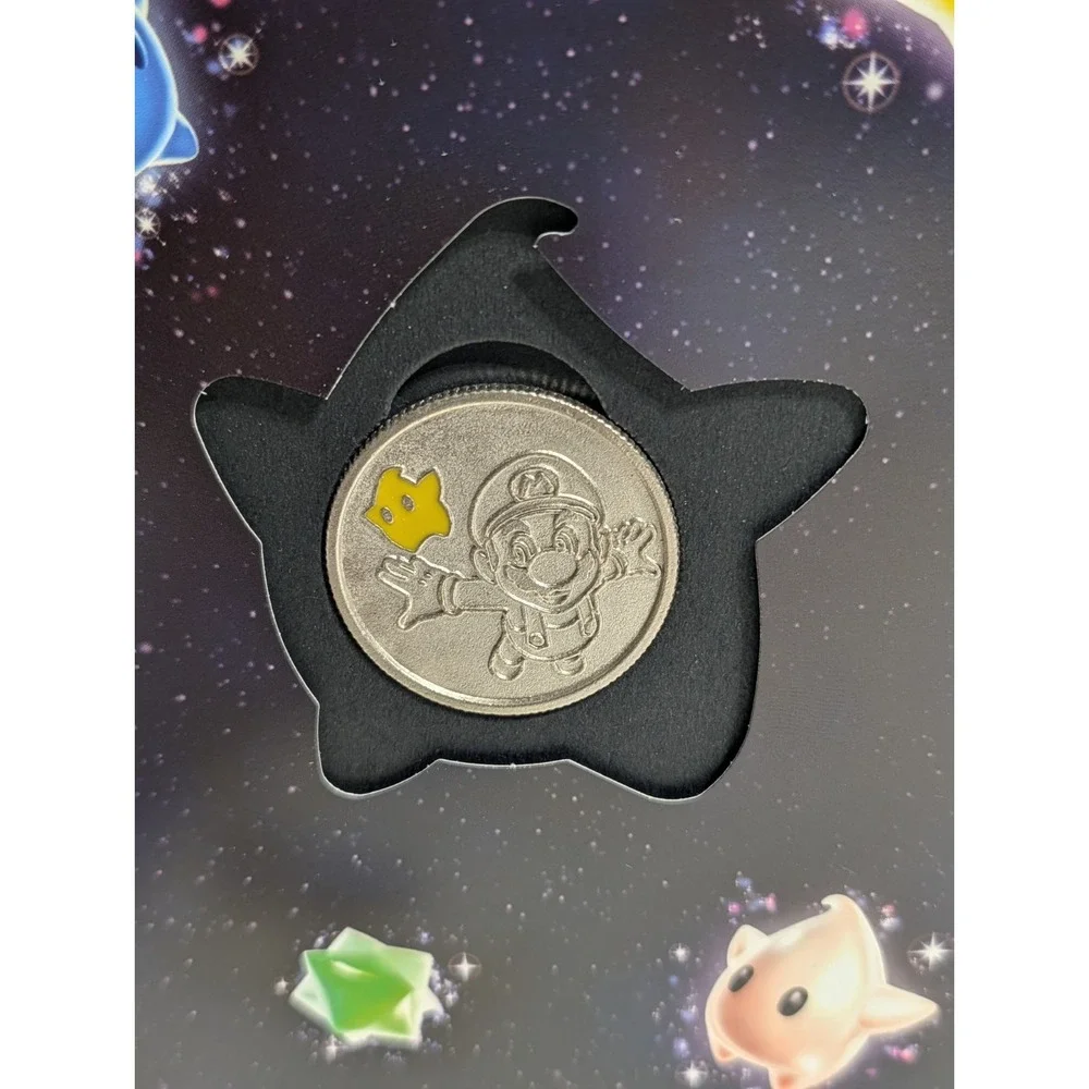 Nintendo WII Super Mario Galaxy Commemorative Launch Coin ~ New Cond. Open Box‎